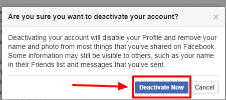 Deactivate Account
