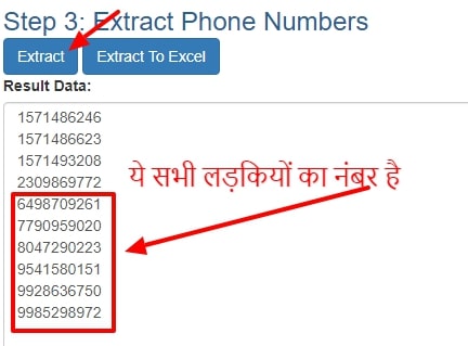 Extract Phone Numbers