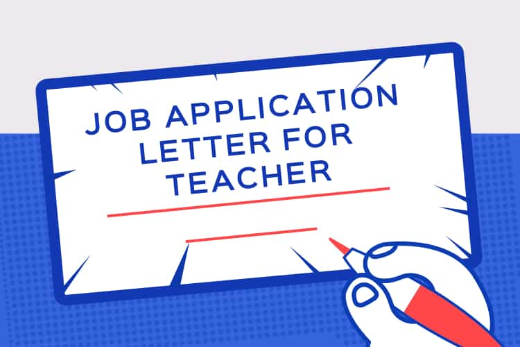 टीचर के लिए जॉब एप्लीकेशन | Teacher Job Application In Hindi / English