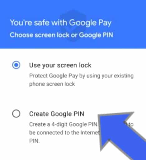 google pay pin banaye